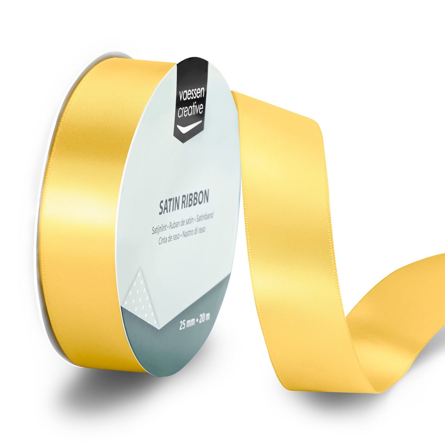 Vaessen creative • nastro di raso 20mx25mm oro giallo