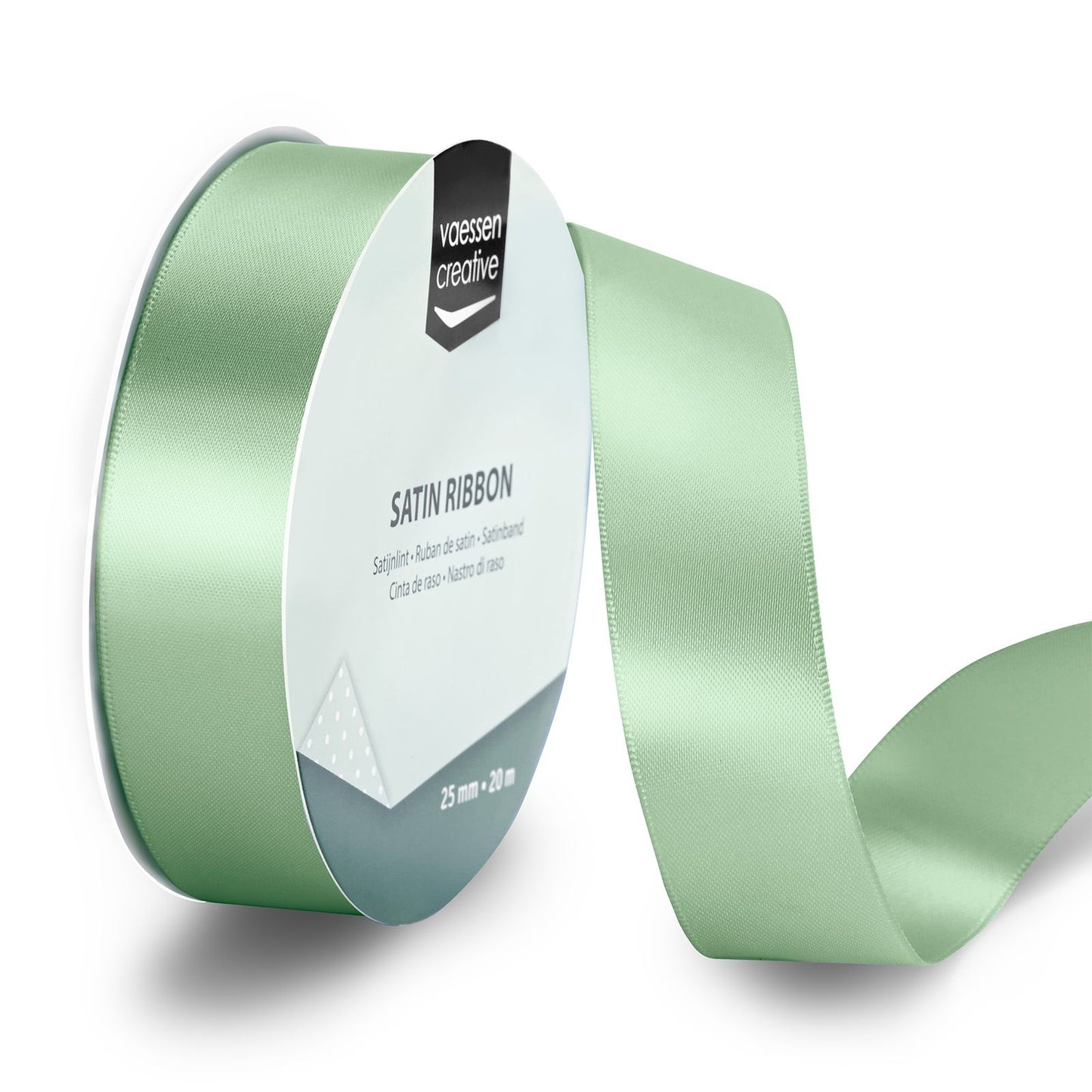 Vaessen creative • cinta de raso 20mx25mm verde salvia
