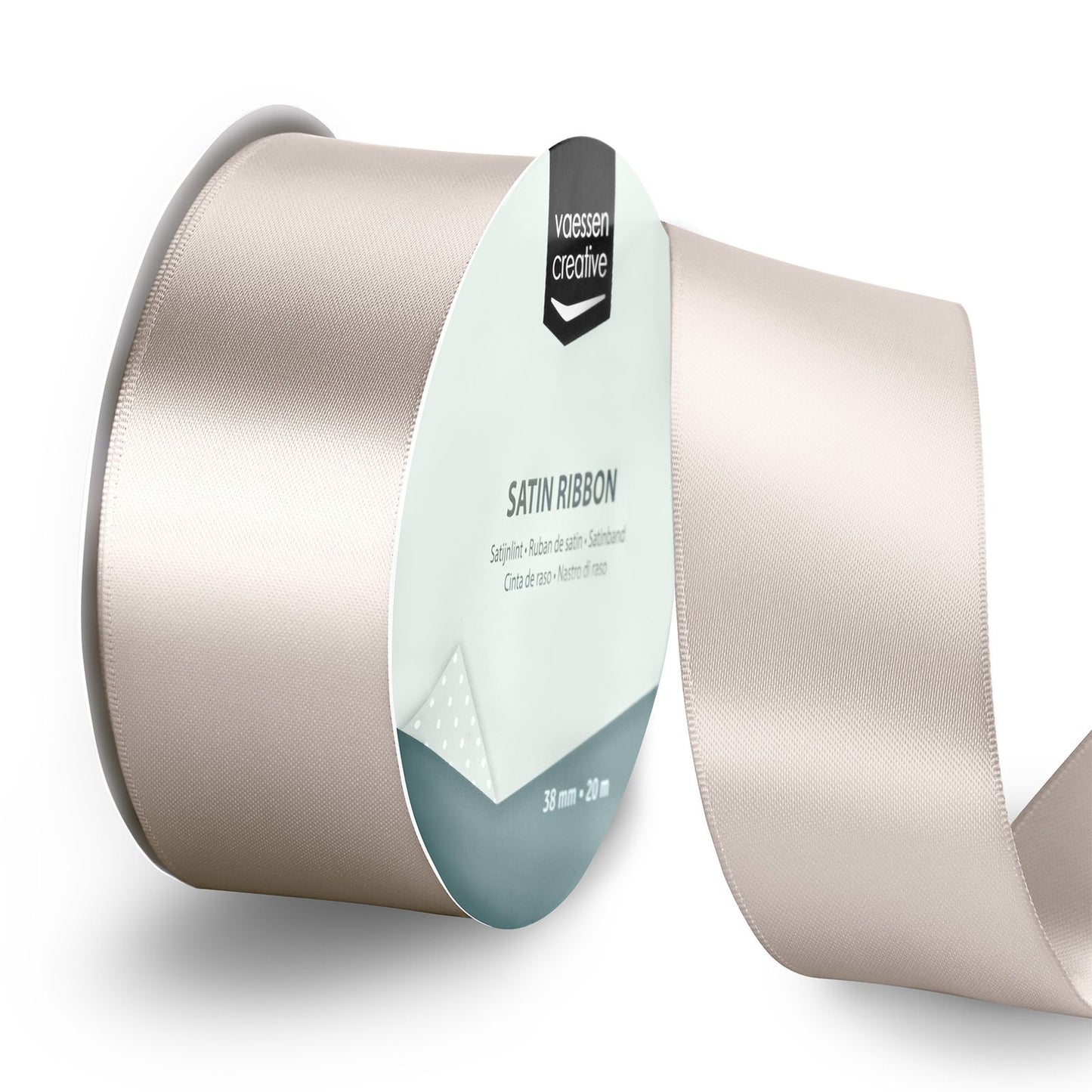 Vaessen creative • cinta de raso 20mx38mm beige