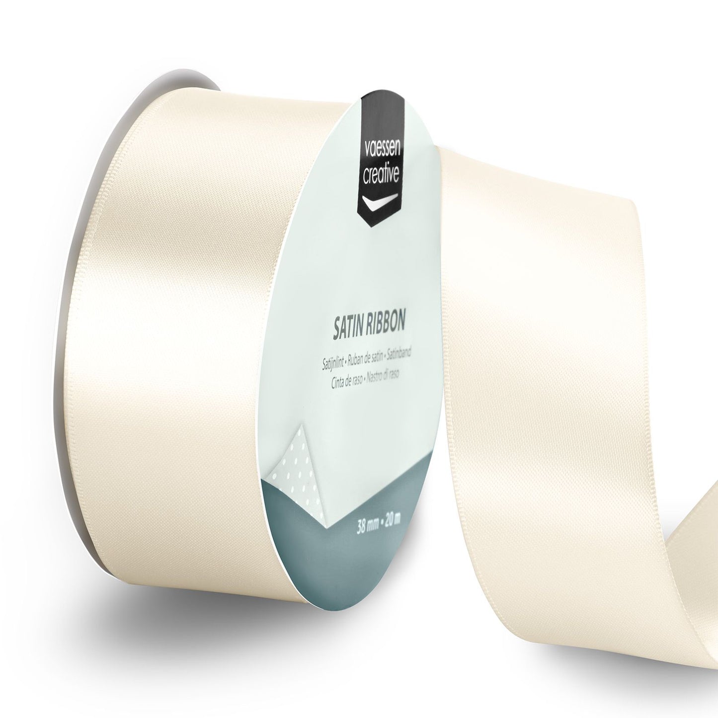 Vaessen creative • cinta de raso 20mx38mm blanco antiguo