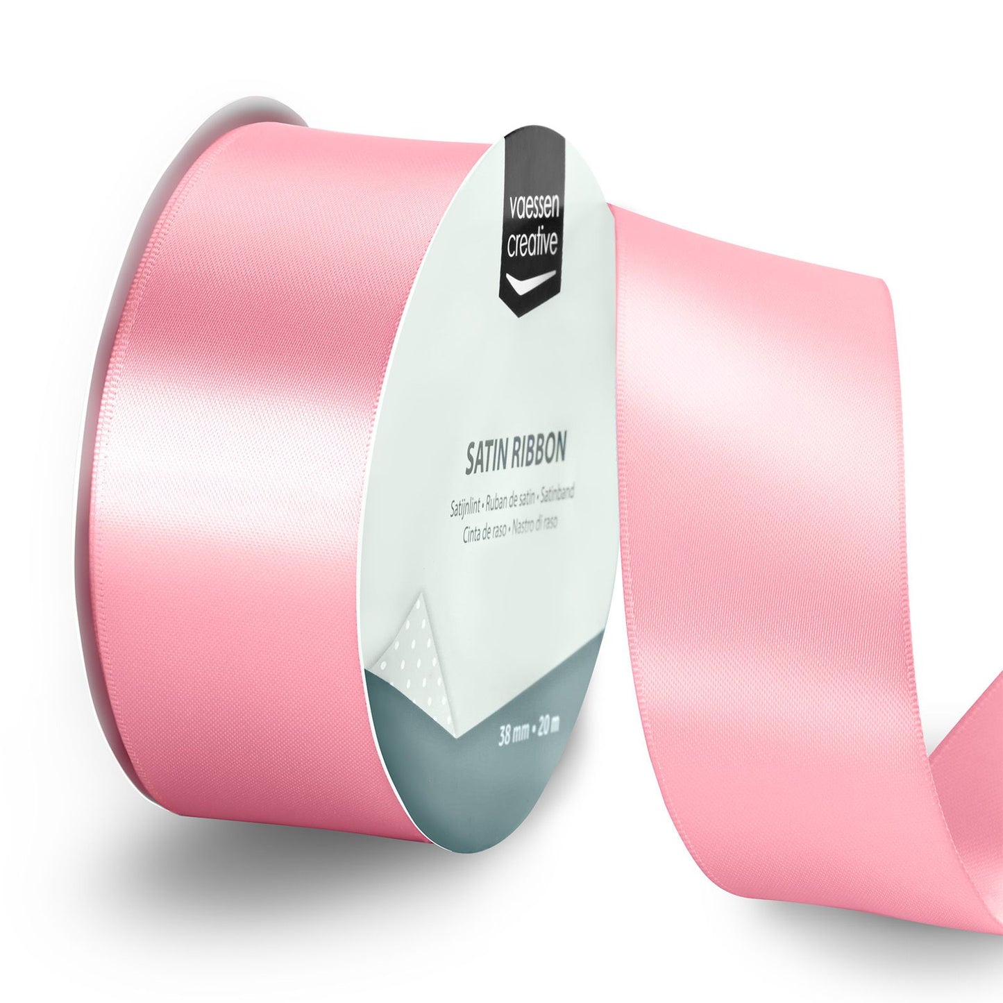 Vaessen creative • nastro di raso 20mx38mm rosa chiaro