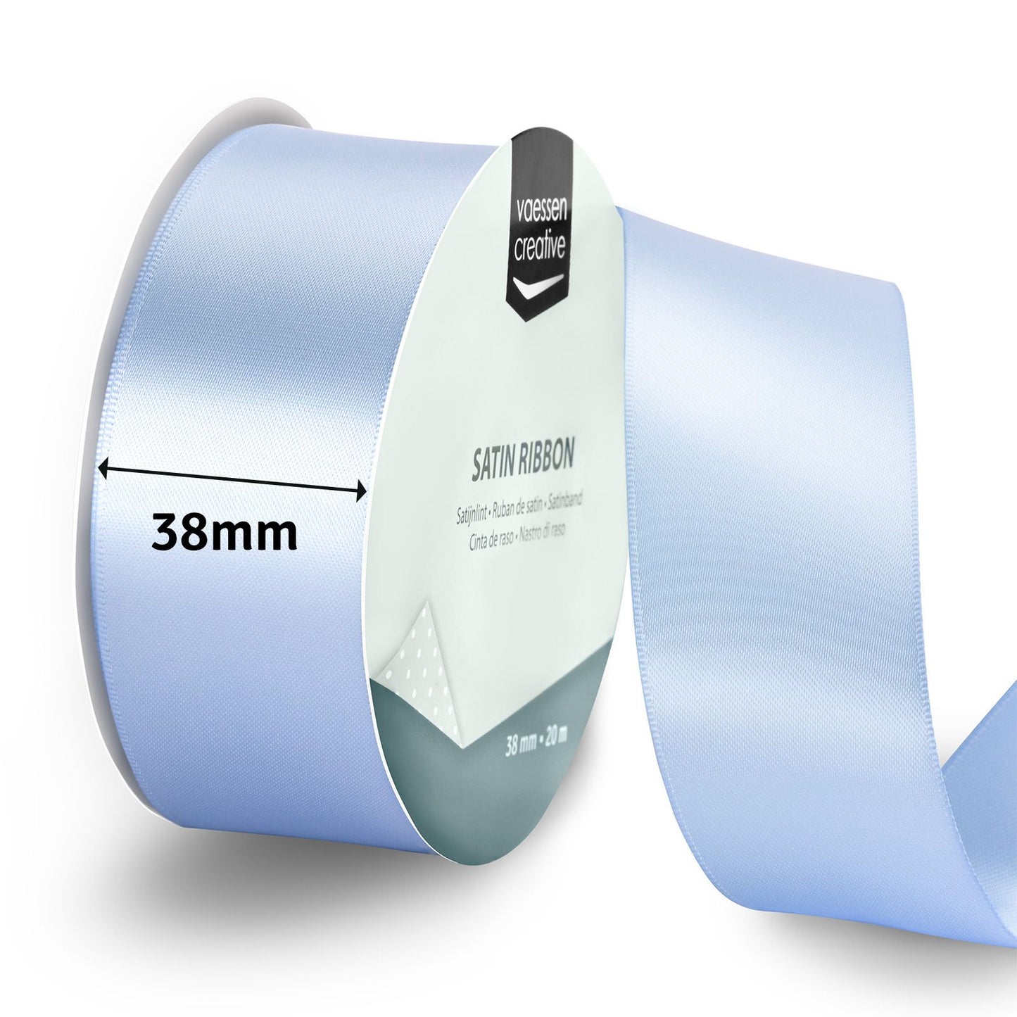 Vaessen creative • nastro di raso 20mx38mm azzurro