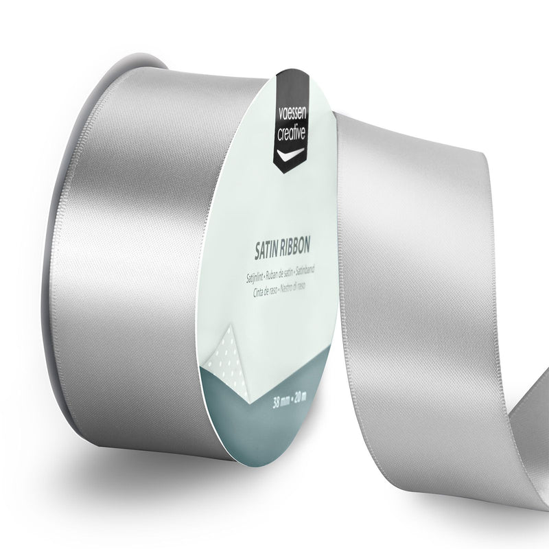 Vaessen creative • nastro di raso 20mx38mm argento