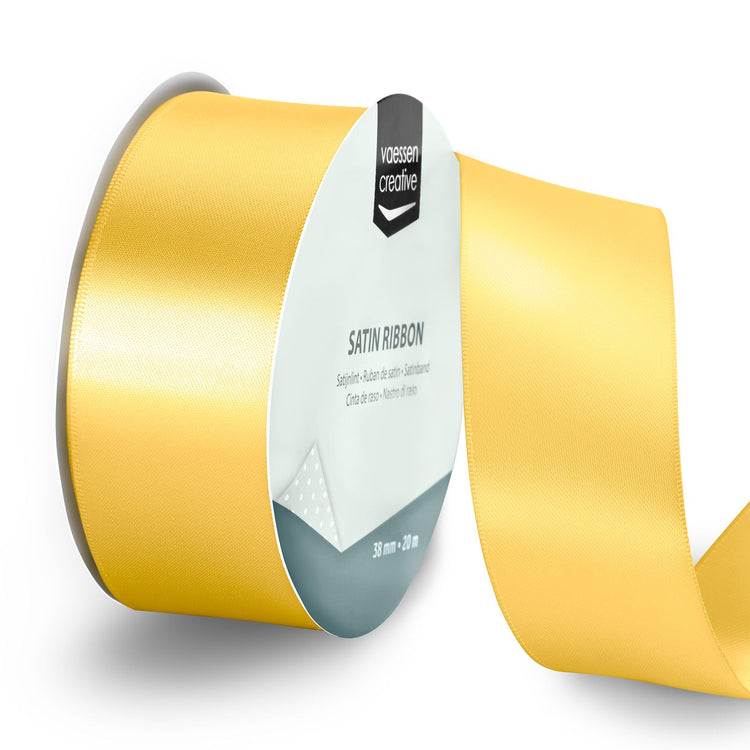 Vaessen creative • cinta de raso 20mx38mm oro amarillo