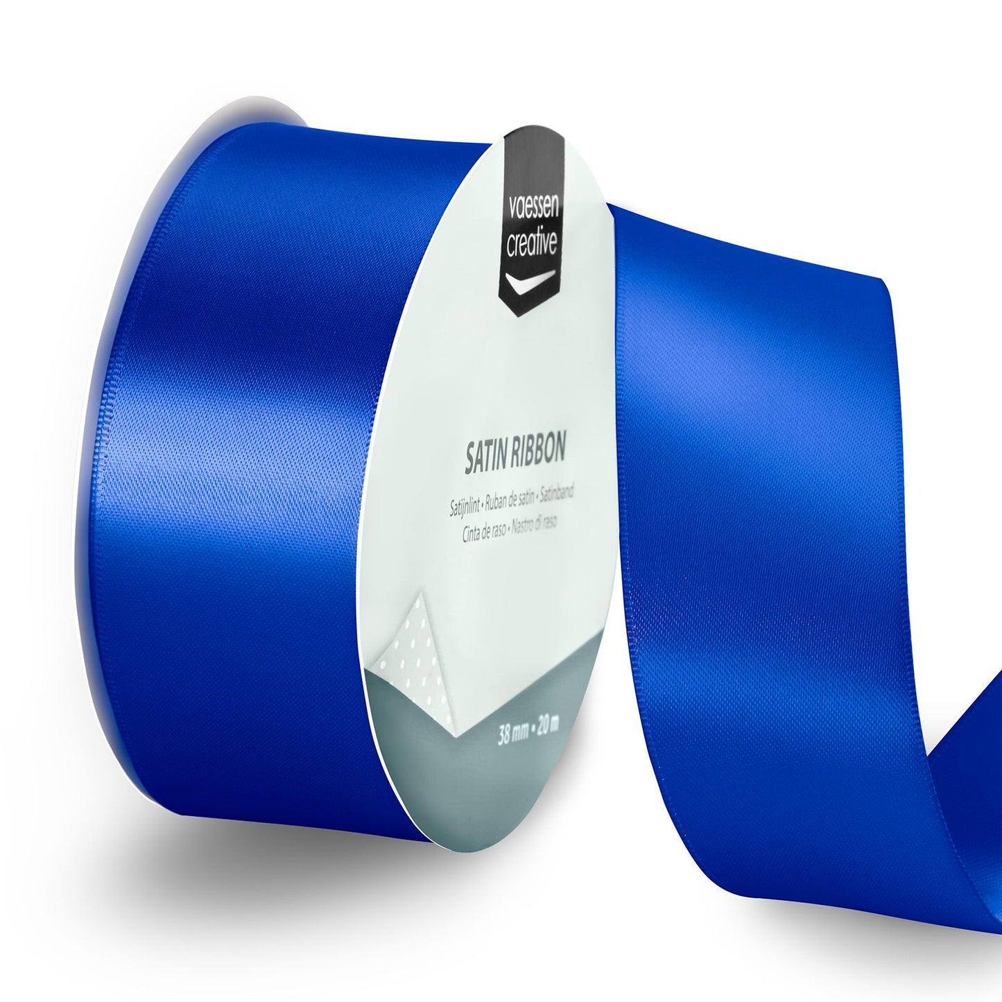 Vaessen creative • nastro di raso 20mx38mm blu elettrico