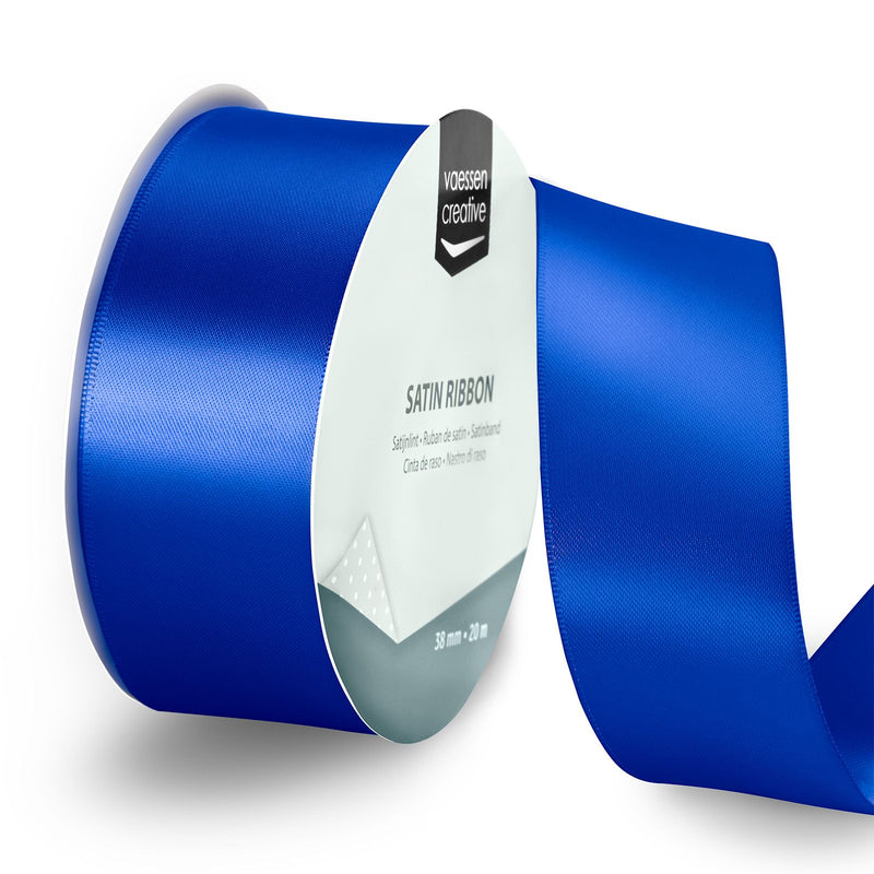 Vaessen creative • nastro di raso 20mx38mm blu elettrico