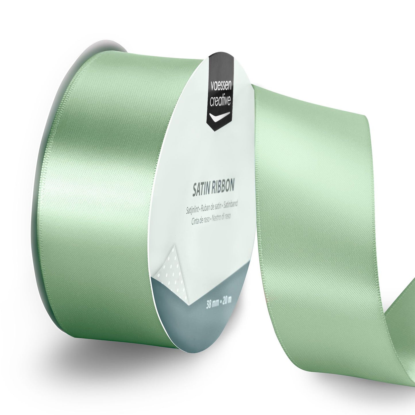 Vaessen creative • cinta de raso 20mx38mm verde salvia