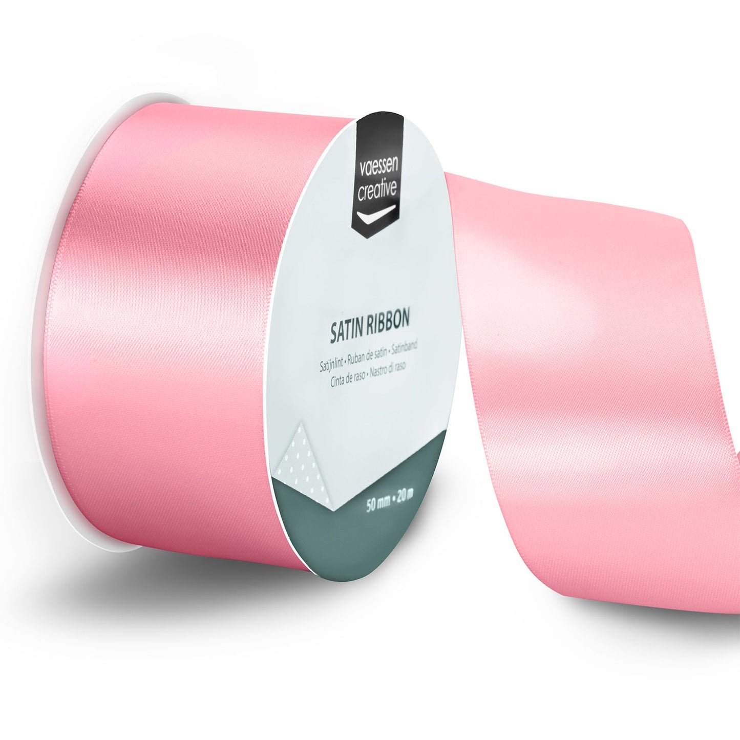 Vaessen creative • nastro di raso 20mx50mm rosa chiaro