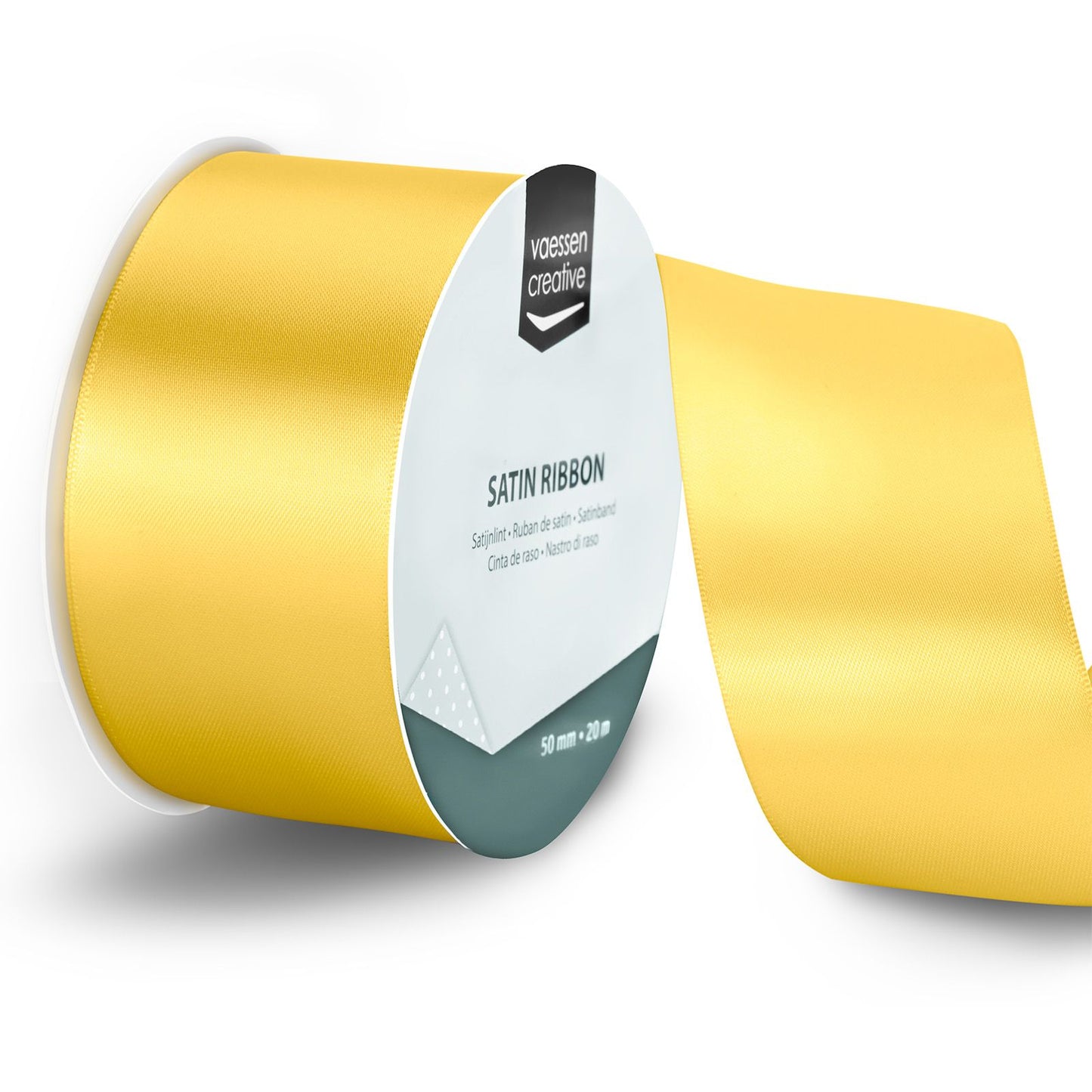 Vaessen creative • cinta de raso 20mx50mm oro amarillo