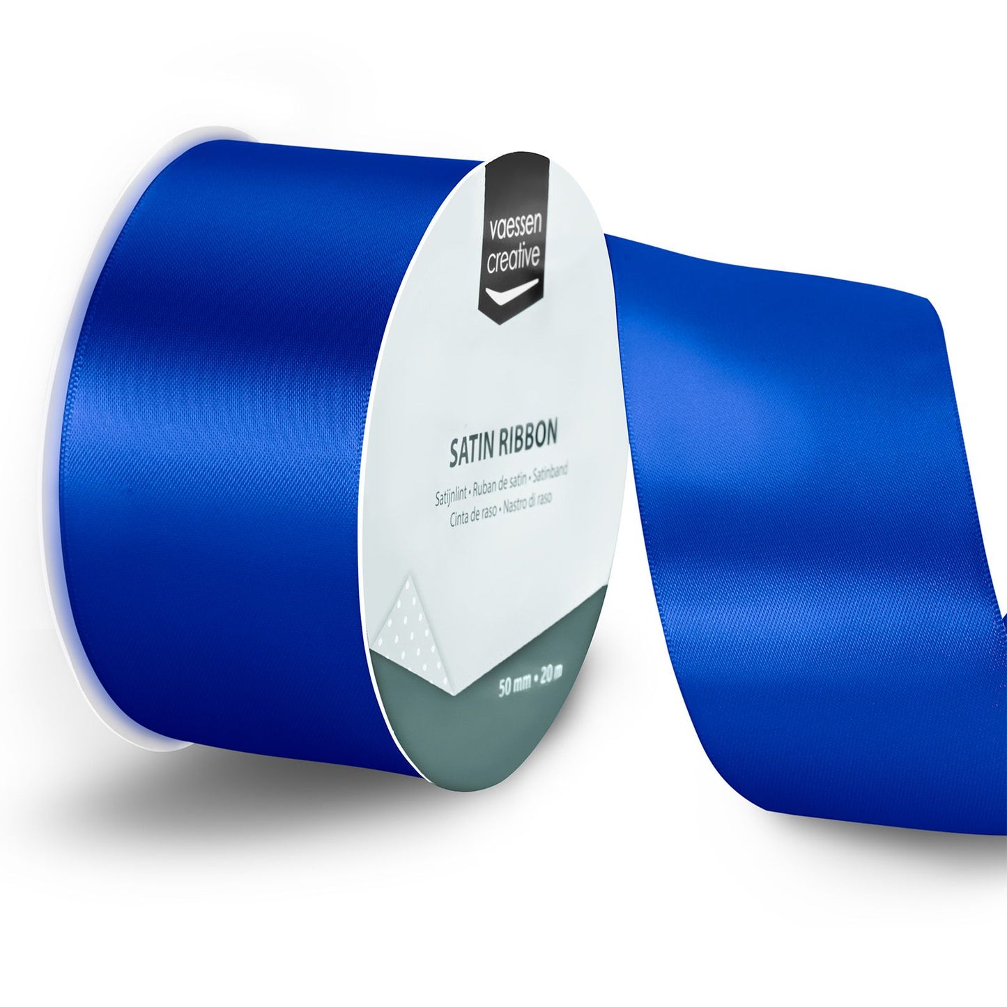 Vaessen creative • nastro di raso 20mx50mm blu elettrico