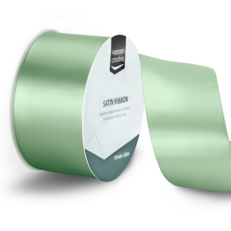 Vaessen creative • nastro di raso 20mx50mm verde salvia