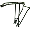 Portador de equipaje con soporte plegable de 28 pulgadas de acero negro