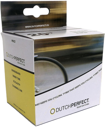Dutchperfect Binnenband Dutch Perfect Fatbike 20 x 4.00 40-540 mm AV gebogen 45° zwart