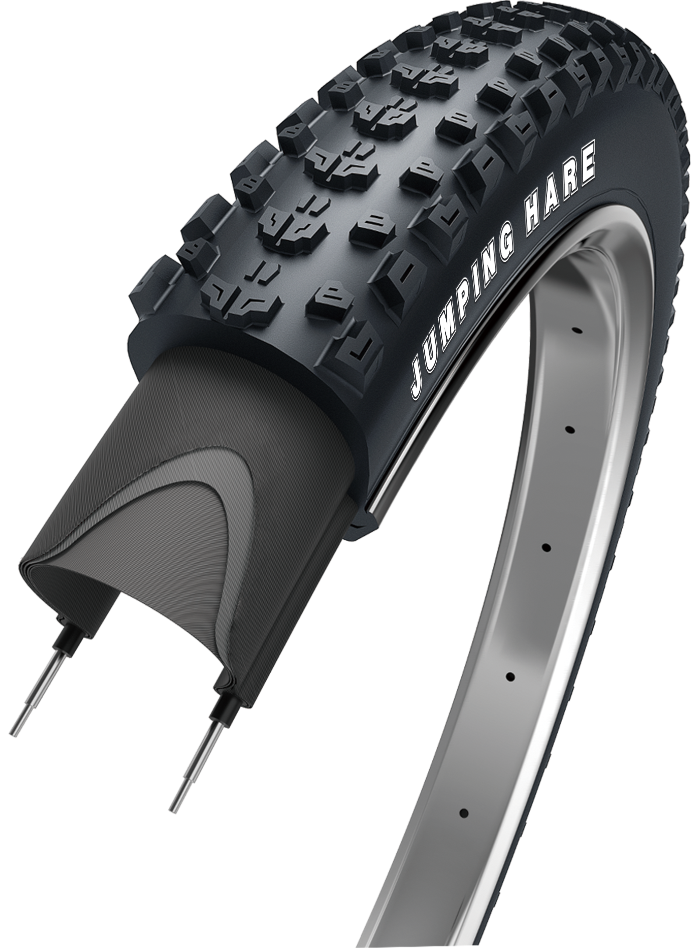 Banda plegable de borde salto liebre 27.5 x 2.35 60-584 negro