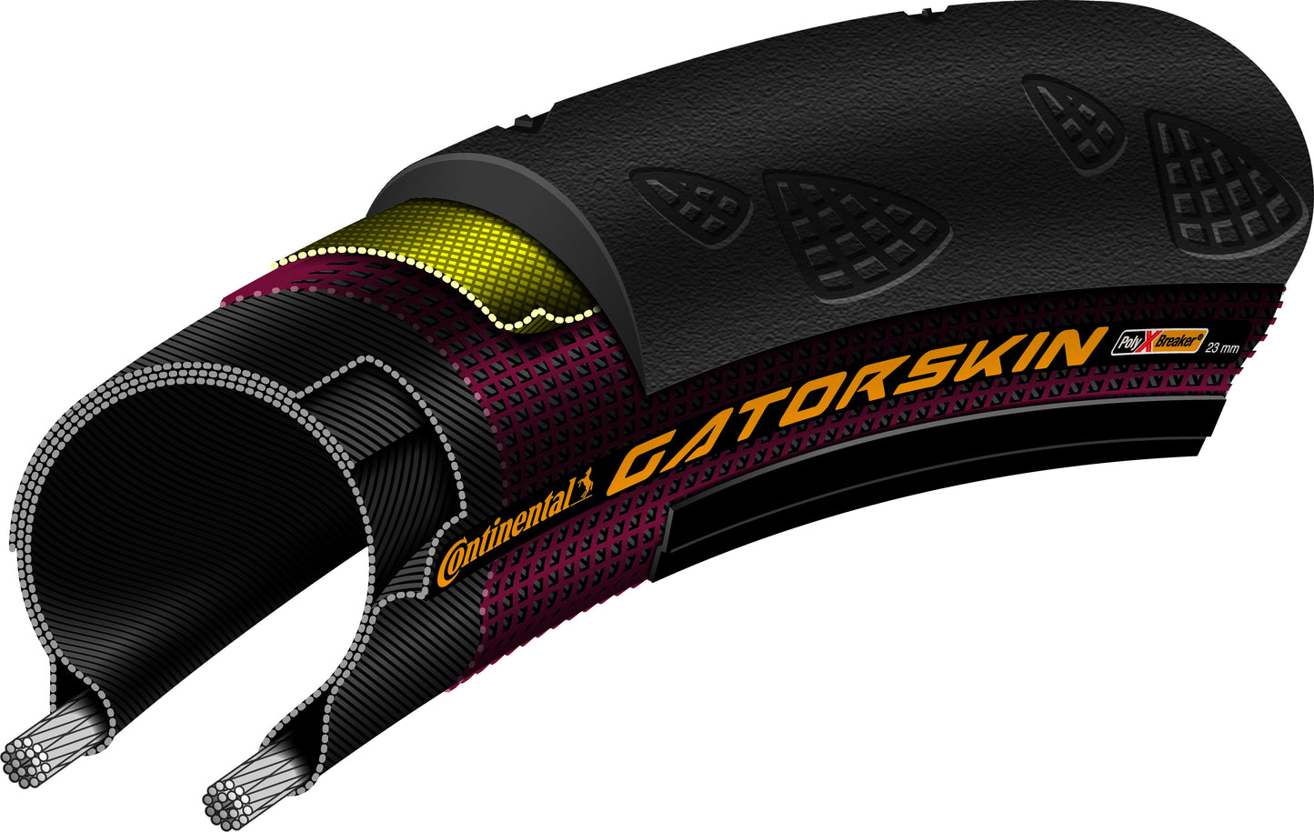 Continental Gatorskin racefietsband 28x1.00 25-622 zwart