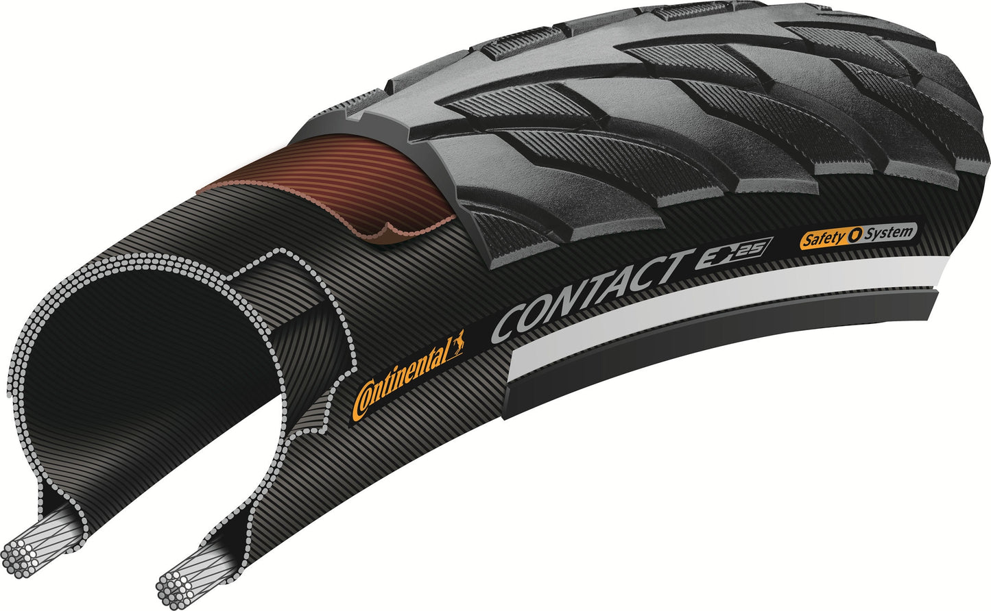 Continental CONTACT Trekkingfiets Buitenband - Zwart