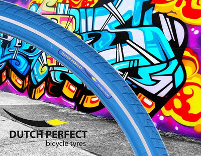 Dutchperfect Tire Dutch Perfect 28 X1.40 40-622 Anti-Lok Blue con reflexión