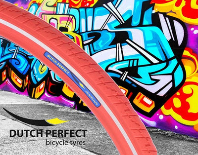 Neumático holandés de holandés Perfecto 28 x 1.40 40-6222 mm Red anti-lok con reflejo