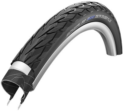 Schwalbe Delta Cruiser Plus Pintureguard 28 x 1.75 47-622 mm - Negro con reflexión