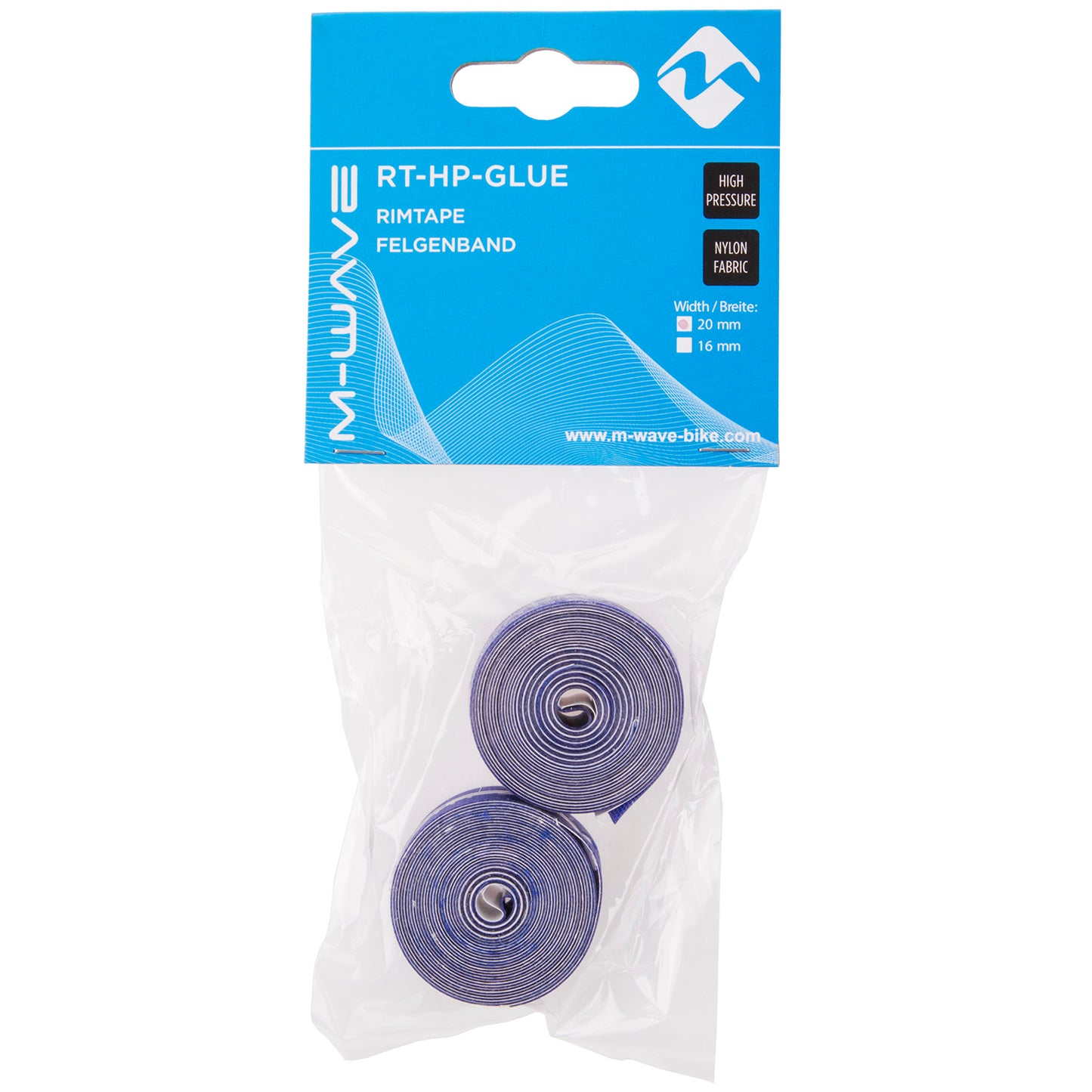 M-Wave Vellint 12-29 RT-HP-Glue Alta presión 20 mm azul (1 set)