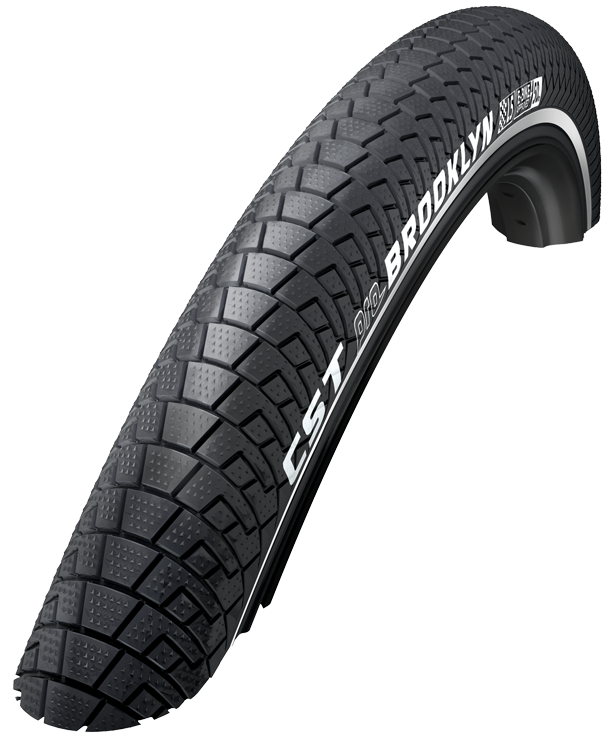 Neumático: CST Brooklyn Color: Negro (2 mm Anti-lok) Tamaño: 24x2.15, ETRO 55-507