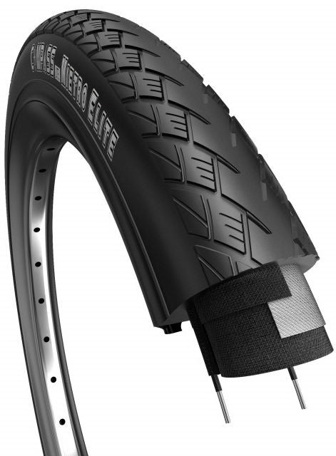 Tour de metro de neumáticos de borde 28 x 1 ½ 40-635 mm negro con reflejo
