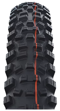 Banda plegable Schwalbe Hans DAMPF EVO Super Trail 27.5 x 2.35 60-584 - pared lateral de bronce