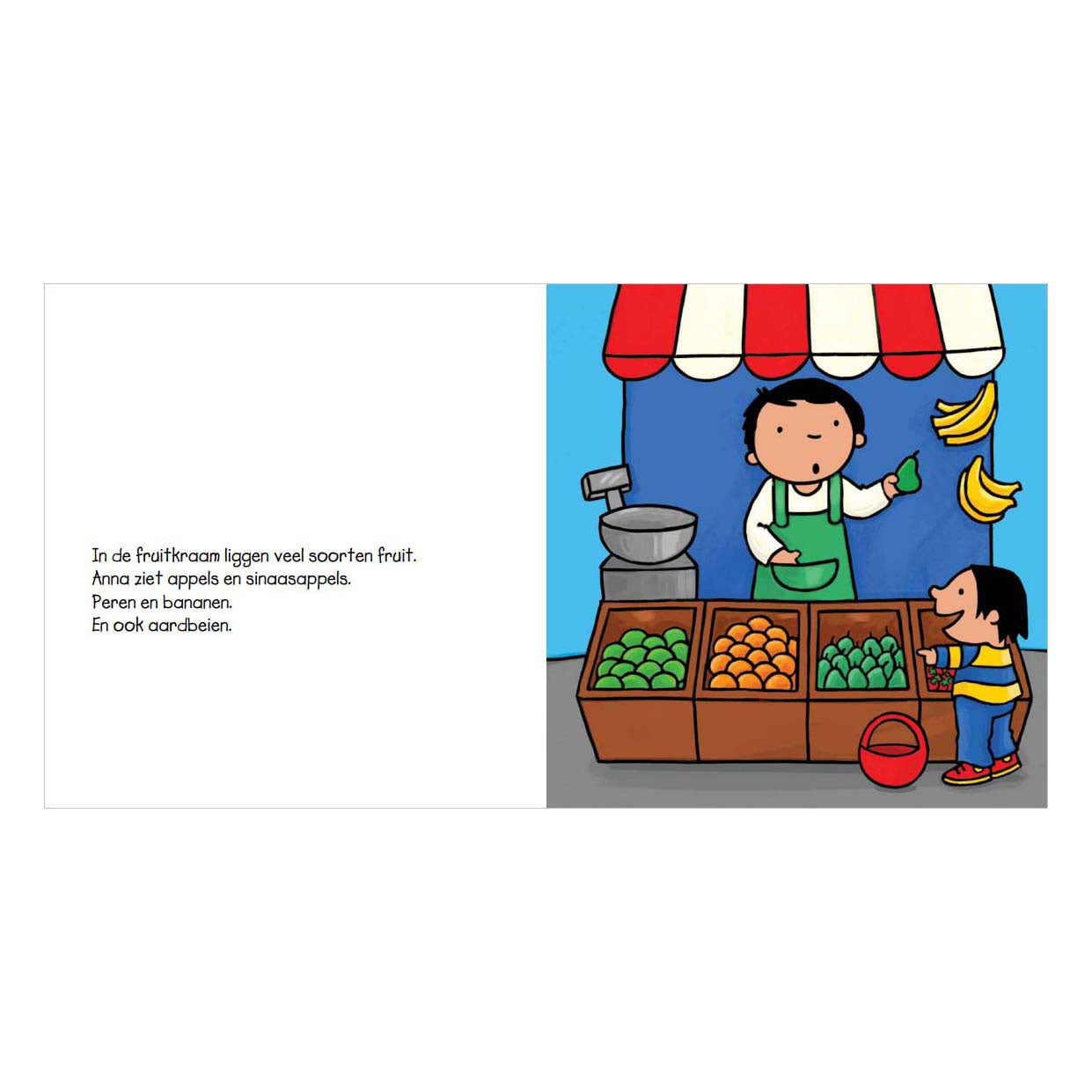 A Anna le gusta comer fruta en Central Book House