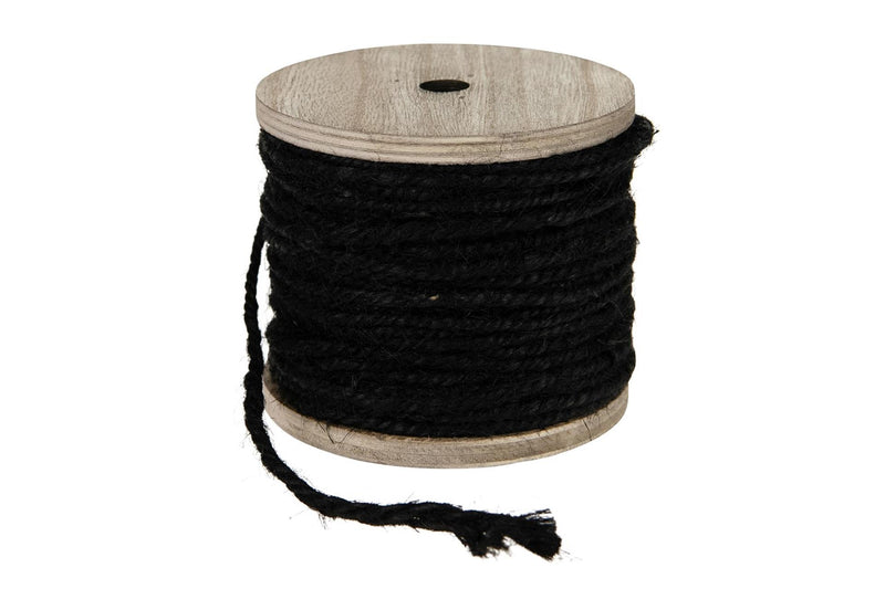 Corda di iuta Dijk Natural Collection da 130 gr nera su bobina