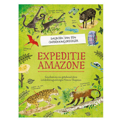 Diario centrale del libro di un esploratore: spedizione in Amazzonia