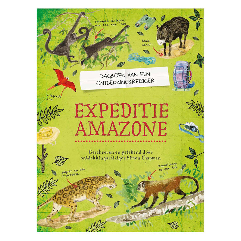 Casa central del libro diario de un explorador - expedición amazon