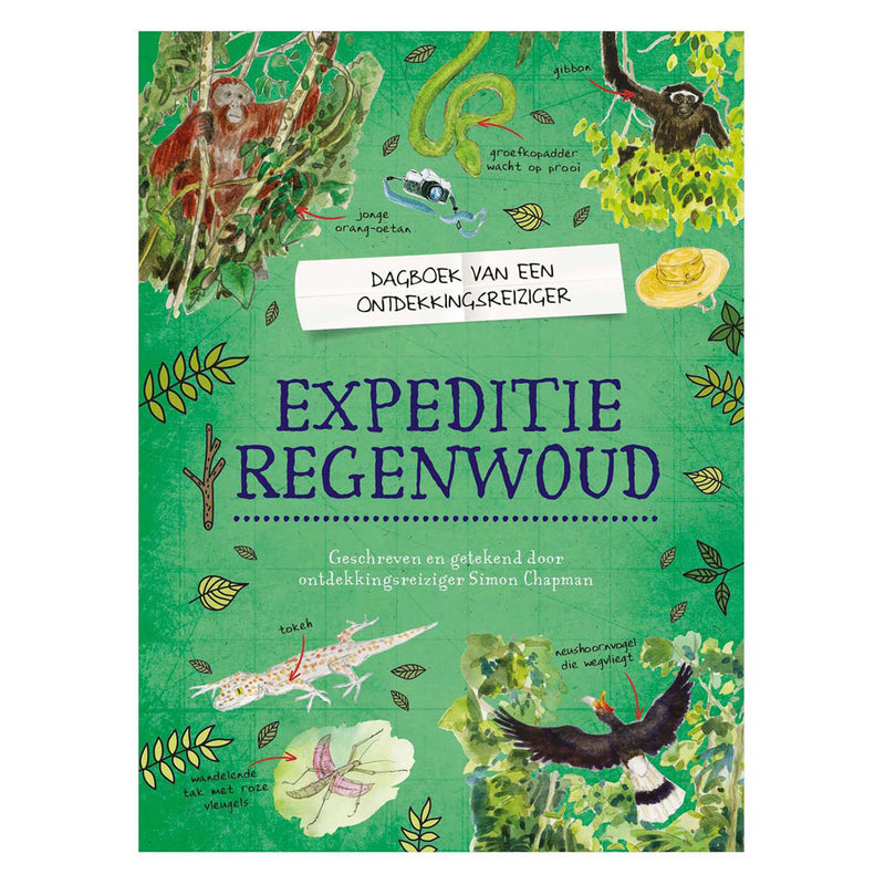 Libro central diario de un explorador - expedición a la selva tropical