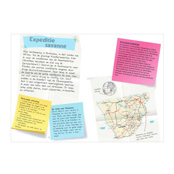 Libro central diario de un explorador - expedición sabana