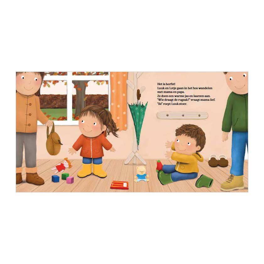 Casa central del libro luuk y lotje: ¡el bosque de otoño!