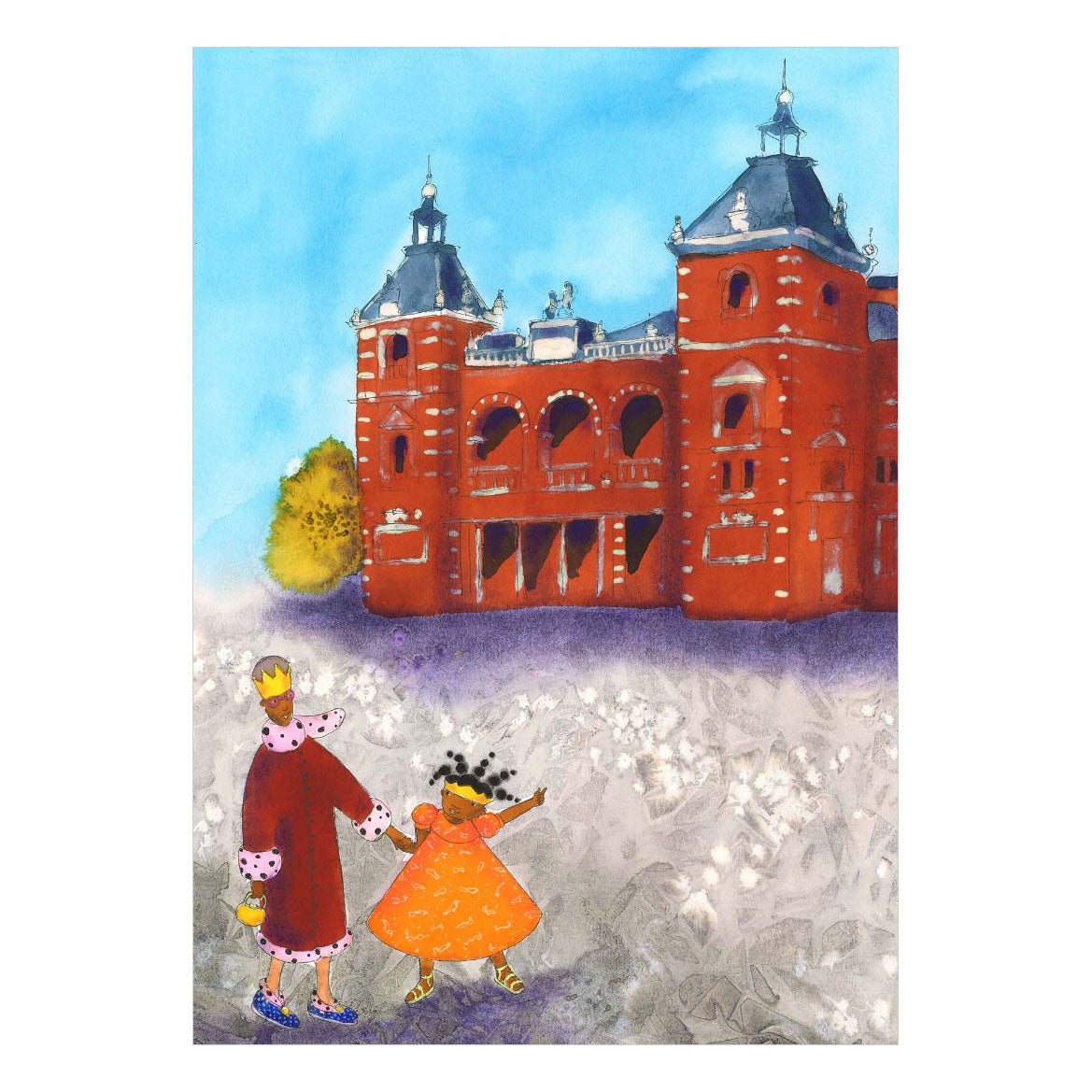Casa central del libro La princesa Arabella en el teatro - libro ilustrado