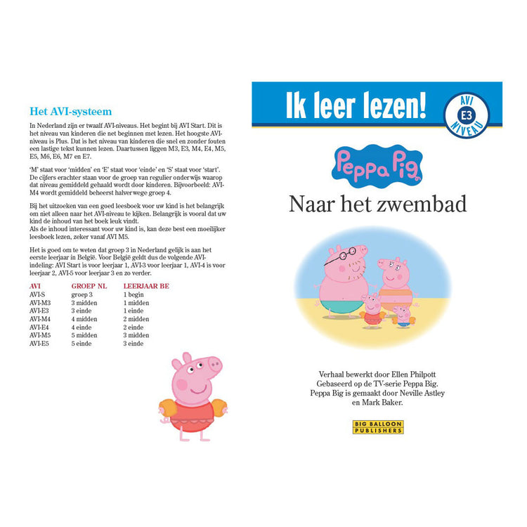 Peppa Pig con palloncino grande: sto imparando a leggere! libro per bambini avi-e3