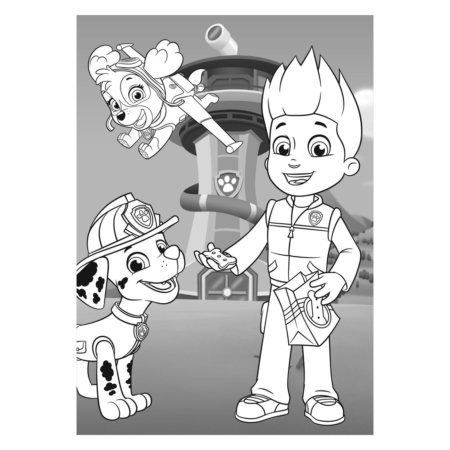 Big balloon paw patrol - paw patrol kleurblok