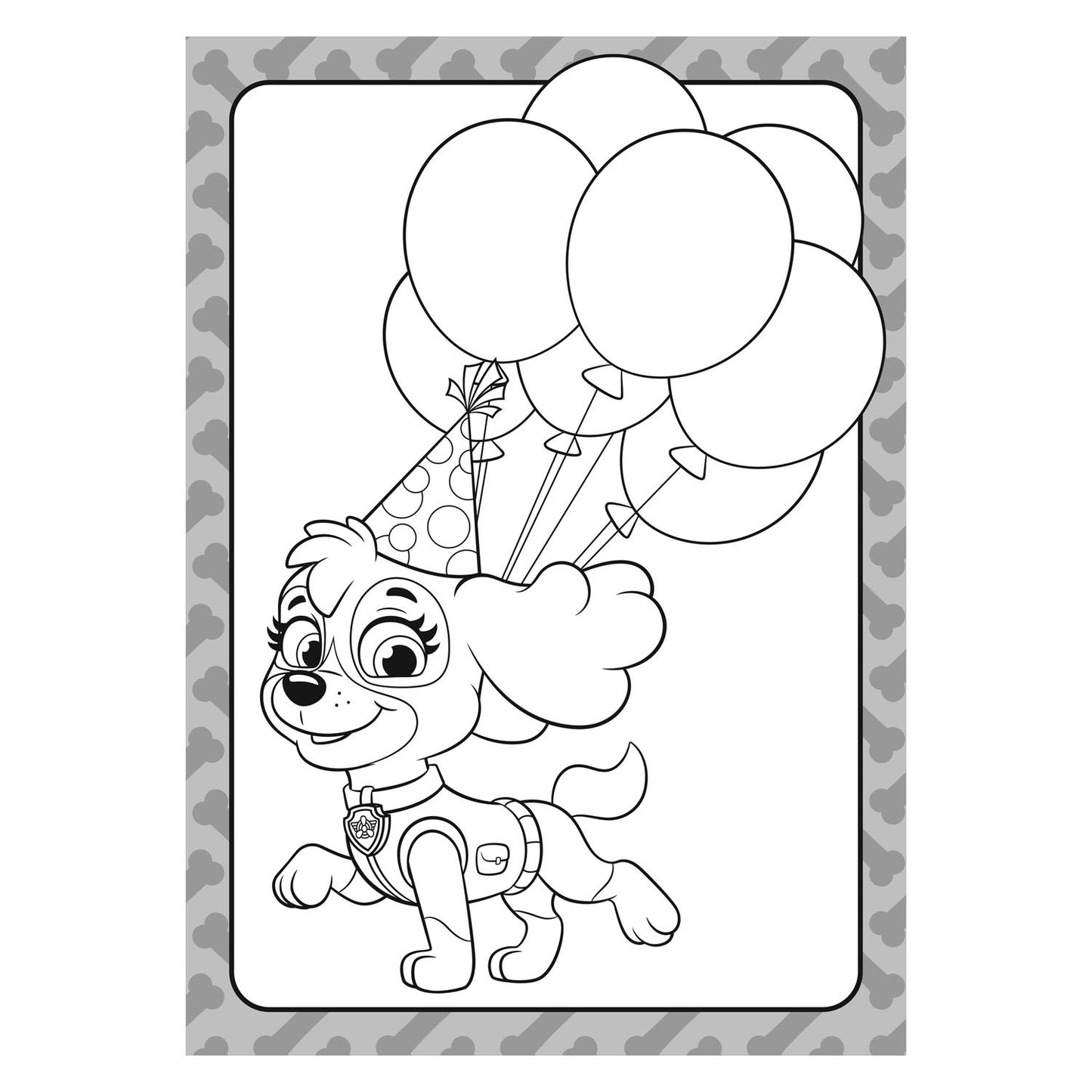 Big balloon paw patrol - paw patrol kleurblok