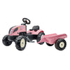 Falk tractor country farmer set pink 2+