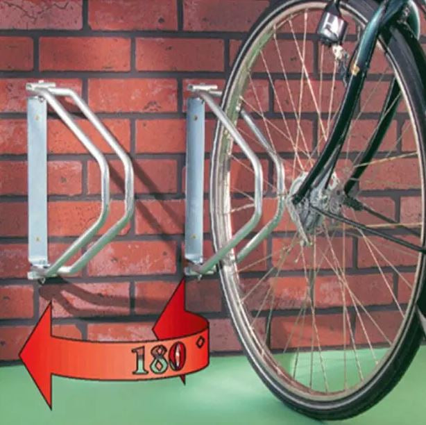 Rastrellone per biciclette regolabile per 1 montaggio a parete in bicicletta