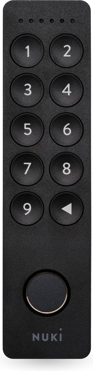 Nuki Keyboard 2 – serratura elettronica con codice di accesso per scanner di impronte digitali – senza chiave, sicura, facile da usare – nera