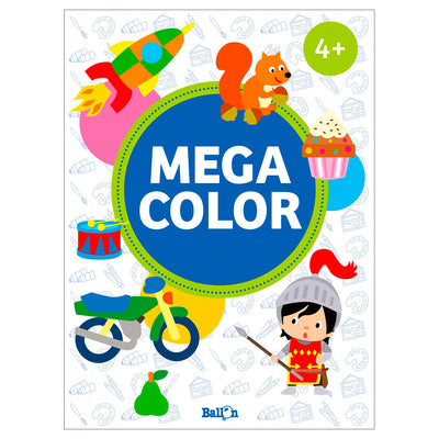 Mega Color Color Book Blue 4+