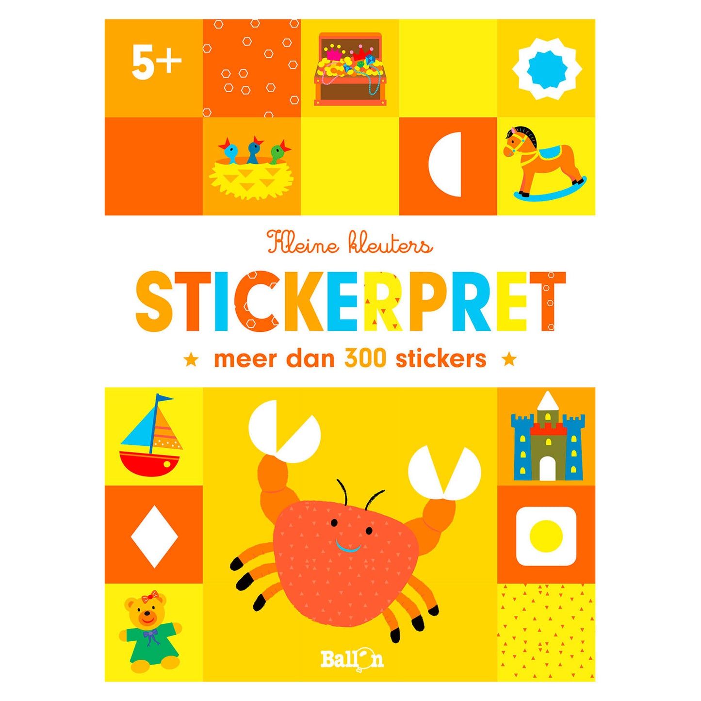 Adesivo per bambini piccoli divertente granchio 5+