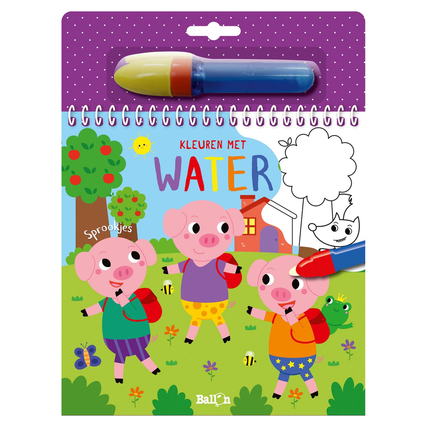 Ballon kleuren met water - sprookjes