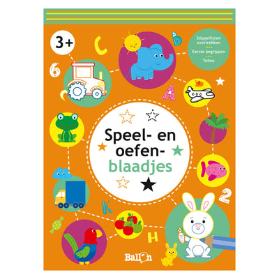 Schede di esercitazione e di gioco standard dell'editore 3+ (arancione)