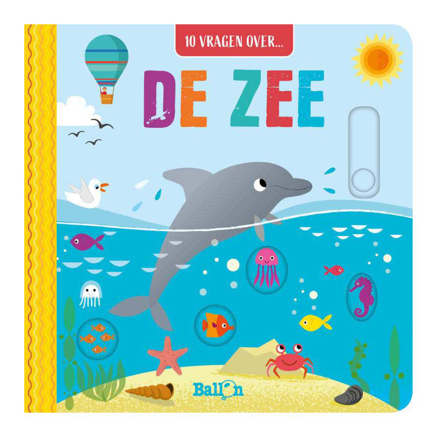 Libro con slide e ribalta standard dell'editore - 10 domande su... il mare