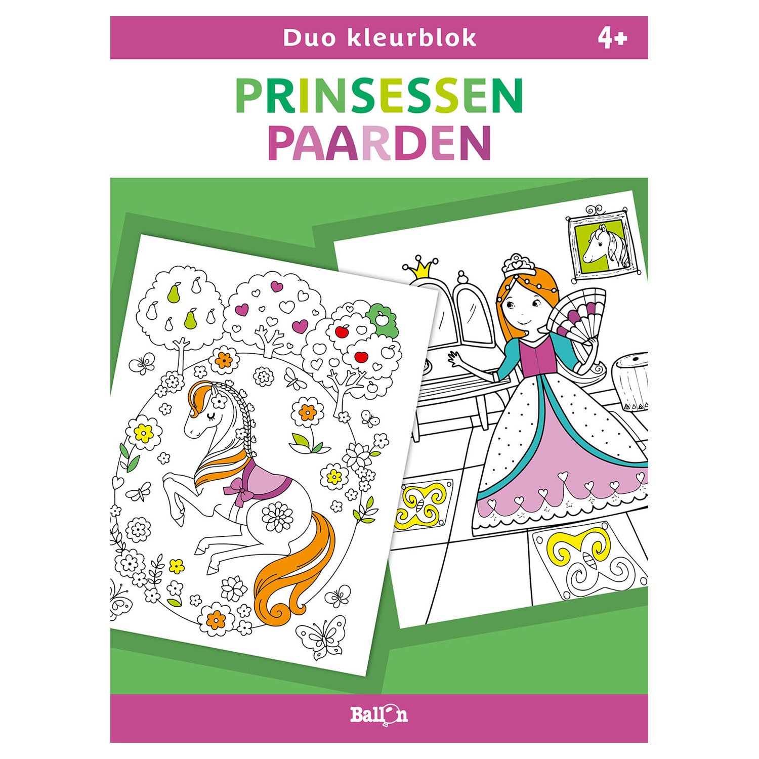 Standard publisher duo color blocks - princesses and horses