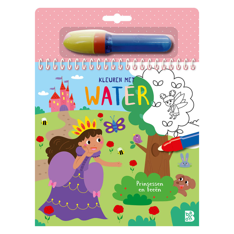 Coloración editorial estándar con agua - princesas y hadas