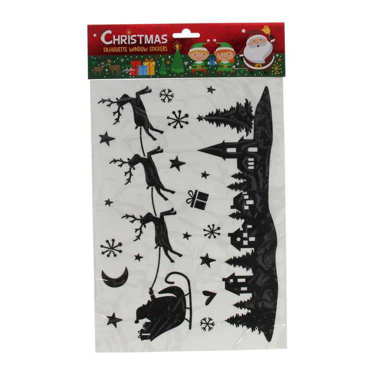 Silhouette window stickers Christmas