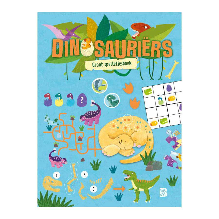 Libro de juegos grandes de editorial estándar dinosaurios